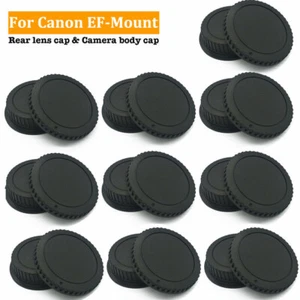 10PCS Rear Lens Cap + Body Cap Cover for EF-Mount Camera DSLR SLR EF EF-S Lens - Picture 1 of 5