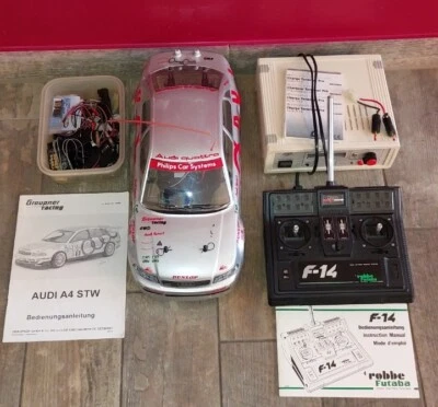 Graupner racing 5050 AUDI A4 STW & robbe Futaba F-14 & CHARGE TERMINAL PRO USW. - Bild 1 von 4