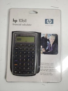 HP 10BII Financial Calculator with Sleeve Case & Manual - Picture 1 of 4