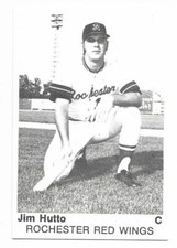 JIM HUTTO RARE 1975 TCMA Minor League card #11 Rochester Red Wings Orioles