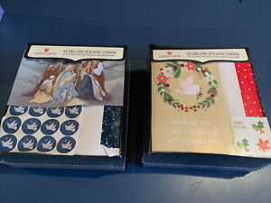 Christmas Cards - Merry Christmas & Blessings - With Stickers/envelopes - Deluxe