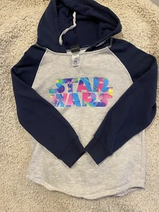 Star Wars Sweatshirt Youth Extra Large 1XL Gray Hoodie Girls Teens Movie A23**** - Picture 1 of 11