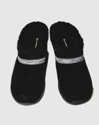 Airwalk Women's Birch Black F Suede Fur Clog Slippers Slip-on Shoes 126932 8-8.5 - Image 1 of 4