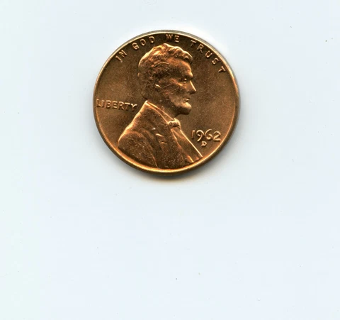 1962 D  error Penny- glob on corner Cover