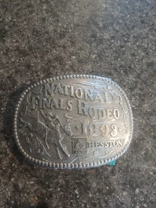 National Finals Rodeo 1993 Commemorative Belt Buckle New Hesston Agco - Picture 1 of 2