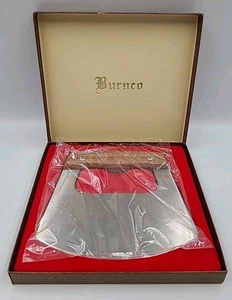 Vintage Burnco Chopper Japan Stainless Steel Rosewood Handle Sharp New - Picture 1 of 4
