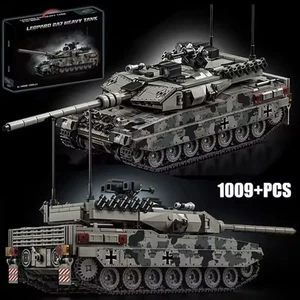 Lego Leopard 2A7 Tank 1009 Pieces German Military Da Costruire Da Collezione NEW - Foto 1 di 5