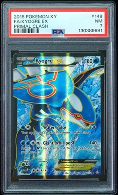 2015 Kyogre EX #148 Primal Clash PSA 7 Pokemon Card - Image 1 of 3