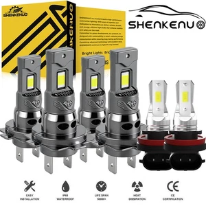 For Mercedes-Benz GL350 GLK350 6000K LED Headlight High&Low + Fog Light Bulb Kit - Picture 1 of 20