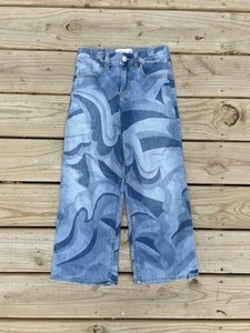 Abercrombie Kids High Rise Wide Leg Groovy Jeans Size 7/8 - Picture 1 of 3