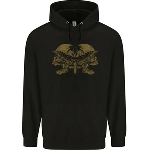 Dos Ejército Calaveras Motero Gótico Heavy Metal Rock Hombre 80% Algodón Capucha - Imagen 1 de 3