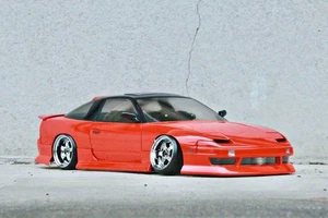 ABC Hobby 1/10 RC Car Painted Body Nissan 180sx w Addiction BN Sports Aero - Picture 1 of 14