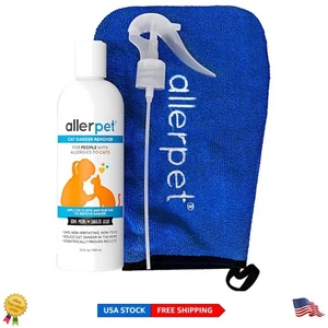 Aloe Vera frei Katzenschuppen Entferner - natürliche Allergie Linderung, 12 Unzen Spray & Mitt - Bild 1 von 9