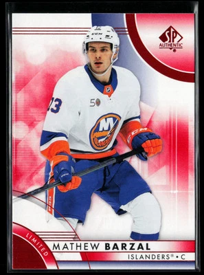 2023-24 SP Authentic Limited Red #91 Mathew Barzal - Image 1 of 2