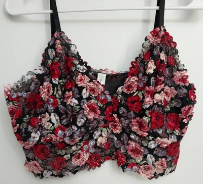 Old Navy Women's Navy  Lace V-Neck Bralette Top  MULTI COLORED Bralette Size XL - Image 1 of 4