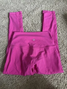 Lululemon Pink Pull On Full Length Ankle Leggings Womens Yoga Athletic Size 6 - Imagen 1 de 3