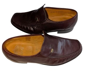 Gent's GRENSON 1866 Premium Dark Brown Slip On Leather LOAFER Shoes UK Size 8.5G - Picture 1 of 10