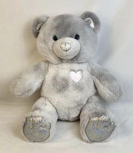 Build A Bear 25th Celebration Collection Silver BAB Talking Bear con patas articuladas - Imagen 1 de 14