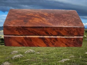 Tolle Schmuckschatulle aus Holz aus Thuya Wurzelholz Truhe Schatulle Marokko - Bild 1 von 10