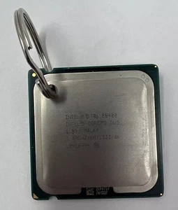 Intel Core 2 Duo CPU Keychain - Made out of a Real LGA 775 CPU! By /u/e-racer - Picture 1 of 3
