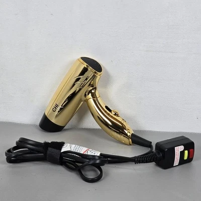 Mini secador de pelo Chi Air tamaño de viaje plegable acabado dorado doble voltaje ligero Foto 1 de 4