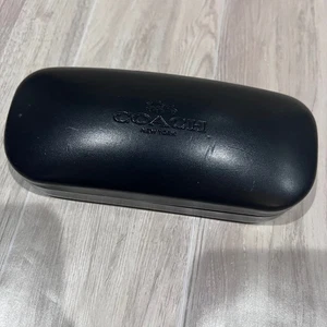 Coach Schwarz Brillen Sonnenbrillen Etui Hartschale Muschelschale Schutz ohne Brille - Bild 1 von 4