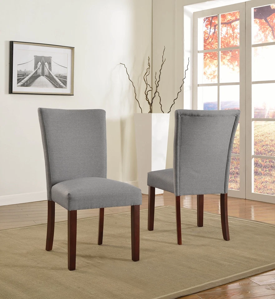 Sally Collection классический мягкий тканевый обеденный боковой стул, набор из 2, Regu... - Изображение 1 из 1