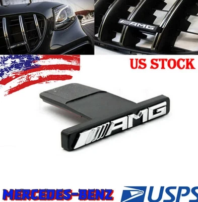 Fit For Mercedes~Benz AMG Badge Front Grill Emblem GT Panamericana 2017-2022 Foto 1 de 4