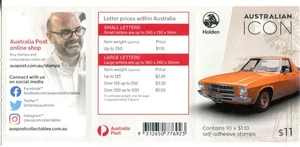 2021 Australian Icon 1971 Holden HQ Kingswood Ute - Stamp booklet Barcode 776923 - Picture 1 of 2