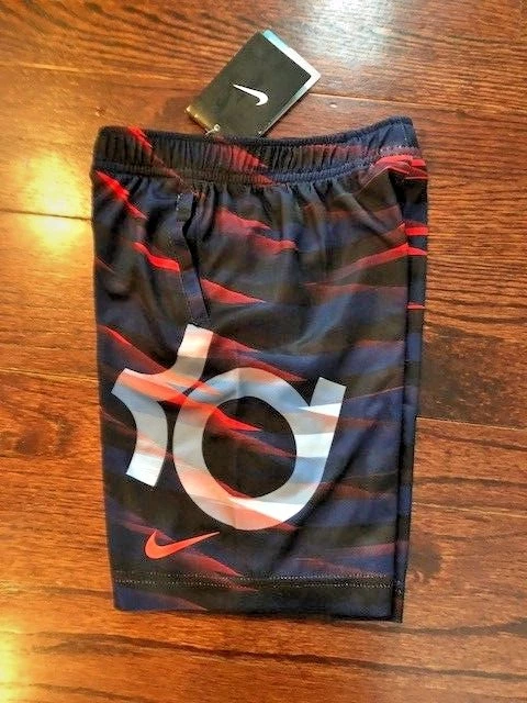 NEW NIKE Boy Youth Shorts Dri-Fit Kevin Durant Elite Basketball Big Logo Sz 4-L - Image 1 of 1