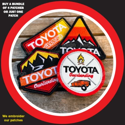 Toyota Bundle Embroidered Patches for Toyota Lovers - Image 1 of 2