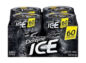 Dentyne Ice Sugar Free Gum (Arctic Chill 60 Piece Pack of 4) 4-Pack Awesome - Picture 1 of 9