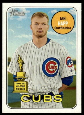2018 Topps Heritage #63 Ian Happ Chicago Cubs Baseball - Image 1 of 2