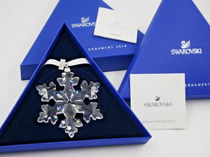 BONITO ADORNO COLGANTE DE NAVIDAD CRISTAL SWAROVSKI COPO DE NIEVE 2016 EN CAJA 5180210 - Imagen 1 de 3