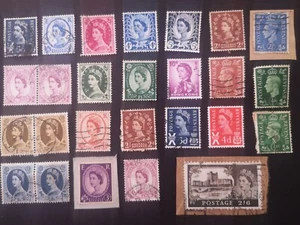 COLLECTION OF QE2 AND GEORGE V1 PRE-DECIMAL stamps - Picture 1 of 5
