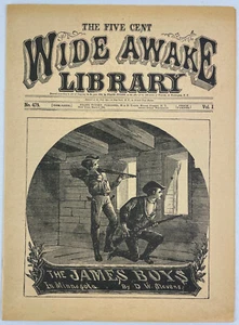 The James Boys in Minnesota, 1882, Vintage Half-Dime Novel, 1947 Reprint - Picture 1 of 5