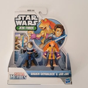 NEW Star Wars Anakin Skywalker Jar Jar Galactic Heroes Jedi Force Playskool RARE - Picture 1 of 4