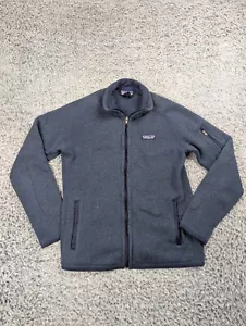 Patagonia Better Sweater Youth Small Blue Full Zip Outdoor Jacket Fleece Logo - Picture 1 of 6