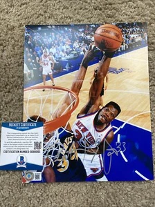 Patrick Ewing New York Knicks Signed Autographed 8x10 Photo Beckett BAS COA - Picture 1 of 3