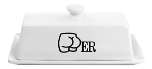 BUTTer Aufkleber für Buttergeschirr lustig Butt ER Witz Küche Vinyl Aufkleber - Bild 1 von 3