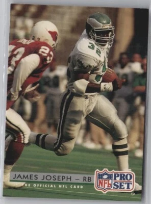 1992 Pro Set Football Card #284 James Joseph - Image 1 of 2