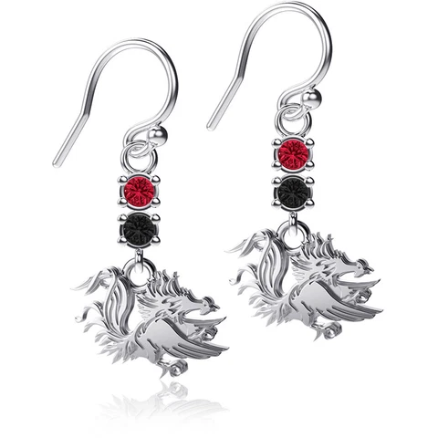 Dayna Designs South Carolina Gamecocks Dangle Crystal Earrings Cover