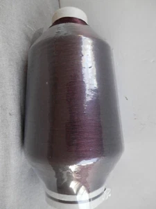 Lurex SPMV 15025 Claret 280 /Noir 5280 Metallic Embroidery Thread Yarn Cone 764g - Picture 1 of 8