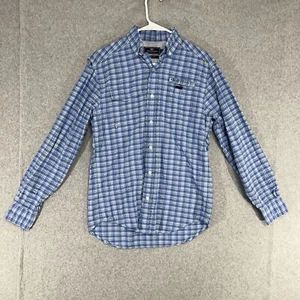 Vineyard Vines Harbor Shirt Mens Size XS Blue Check Long Sleeve Vented - Picture 1 of 12