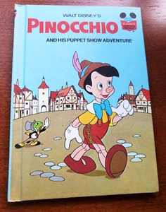 Walt Disney Pinocchio und sein Puppenspiel Abenteuer Hardcover Buch 1973 Liste #3 - Bild 1 von 3