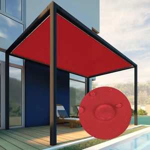 4ft Waterproof Straight Edge Sun Shade Sail Outdoor Garden Pool Awning Cover - Picture 1 of 17