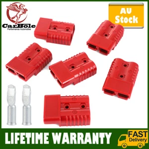 6Pack Anderson Style Plug Connector 50A 6AWG 12-24V DC Power Tool Red NSW - Picture 1 of 10