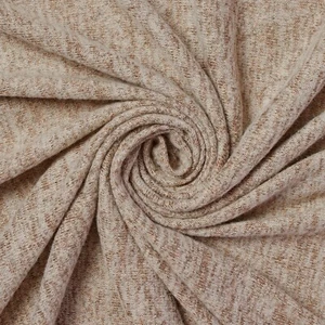 Brushed Two Tone Sweater Knit Hacci 68 Inch Polyester Rayon Stretch Fabric - Picture 1 of 21