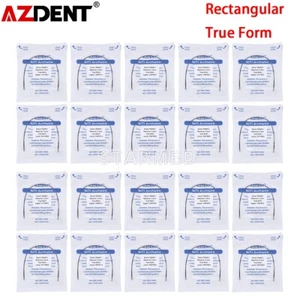 AZDENT Dental Orthodontic Niti Reverse Curve Rectangular Arch Wire True Form FDA - Picture 1 of 11
