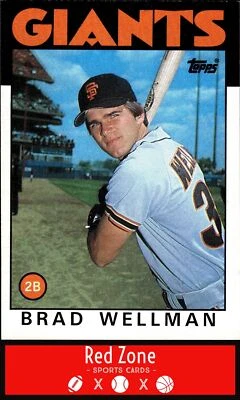 1986 Topps - #41 Brad Wellman NM Set Break. - Image 1 of 2